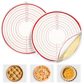 Enhon 2-pack pie crust bags with zipper for clean counters and effortless dough rolling.