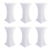 Enjoyidea cocktail table covers assembly view shows snug high-top fit and clean presentation