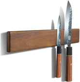 ENOKING magnetic knife strip, 16-inch acacia wood keeps knives within reach