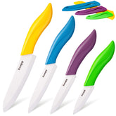 Eocogup ceramic knife set blade close-up for precision slicing