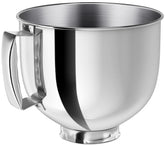Ericair 5 Qt stainless steel mixing bowl with handle for KitchenAid, ideal for dough mixing