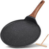 ESLITE LIFE 11-inch crepe pan with spreader for evenly browned crepes