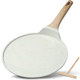 ESLITE LIFE crepe pan with spreader for smooth batter release and even crepes
