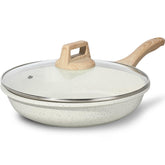 ESLITE LIFE nonstick ceramic pan with lid for effortless omelettes and cleanup