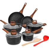 ESLITE LIFE nonstick granite interior for easy cleanup and smooth food release