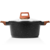 ESLITE LIFE nonstick stock pot with 3-quart capacity for easy sauces.