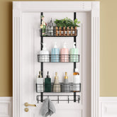 ETELI over-door pantry organizer with three baskets for organized kitchen storage.