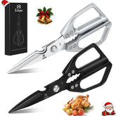 Ethyxe kitchen scissors silver pair ideal for versatile cutting tasks in the kitchen