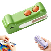 EuftEale mini sealer front view shows portable design for quick on-the-go sealing.