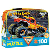 EuroGraphics Lunch Bag MJ El Toro Loco, front view, sturdy blueboard design.