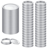 EvaHab 72pcs regular-mouth lids closeup for reliable canning seal