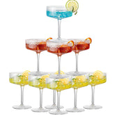 Eventpartener 12-pack acrylic martini glasses for festive toasts.