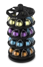 Everie rotary coffee pod carousel shows 40 Vertuoline pods at a glance for quick choice