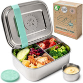 Everusely green 27oz bento box suitable for meals on the go