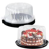 EWAFILU 5-pack 10-inch round cake containers set for easy display
