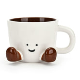 EWCEFIC coffee mug with smiling-face design for daily mood boost