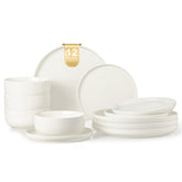 EWFEN stoneware 12-piece set for durable everyday dining.
