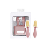 ezpz Tiny Pops blush mold with half-ounce portions for infants' snacks