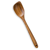 FAAY teak corner spoon right hand for precise corner stirring in nonstick cookware