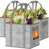 Fab totes reusable grocery bag folded flat for compact storage