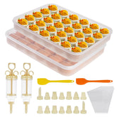 FACULX deviled egg containers 3-pack with lids provide organized storage for easy entertaining.