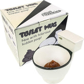 Fairly Odd Novelties toilet mug with hidden poop surprise for playful mornings.