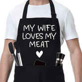Fairy's Gift husband apron front view with three pockets for tools.