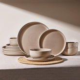 Famiware Milkyway dinner plates in cinnamon brown for family meals and shared dishes