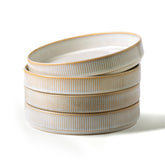 Famiware Star 8.25-inch pasta bowls set of 4 for generous meals and versatile serving.