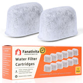 Fanativita Keurig filter 12-pack box; universal compatibility for all Keurig machines, easy replacement.
