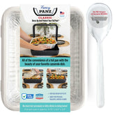 Fancy Panz white classic pan carrier with lid elevates presentation for guests