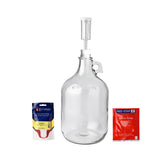 FastRack shepherd mead kit 1-gallon glass jar for clear fermentation and easy monitoring.