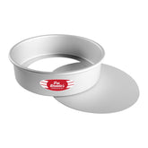 Fat Daddio's PCC-103 cheesecake pan top view highlighting easy release and rust-free aluminum.