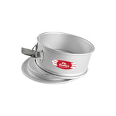 Fat Daddio's PSF-83 top view shows smooth anodized finish for delicate desserts.