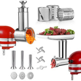 FavorKit durable meat grinder attachments for KitchenAid enable reliable ground meat prep