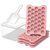FDDAI small ice tray with hexagon release for fast, clean ice cubes.