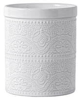 FE FUN ELEMENTS ceramic utensil holder front view shows organized utensils