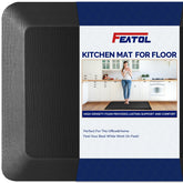FEATOL anti-fatigue mat foam close-up highlighting cushioning for long standing tasks