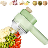 FEEMONT 4-in-1 handheld chopper in action for quick veggie prep
