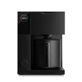 Fellow Aiden coffee maker with thermal carafe keeps coffee hot for hours.
