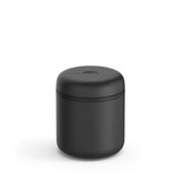 Fellow Atmos vacuum canister lid-action shows airtight seal for fresh coffee