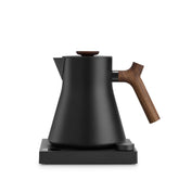 Fellow Corvo EKG Pro matte black with walnut handle for precise pours