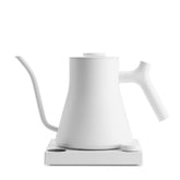 Fellow Stagg EKG Pro kettle in matte white ideal for smooth pour-over control