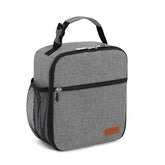 Femuar lunch box front view in gray, ideal for office meals and portability.