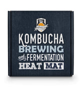 Fermentaholics Kombucha Heater on a brew vessel providing even heat for steady fermentation.