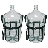 Fermtech carboy carrier in use moving a 5-gallon jug safely.