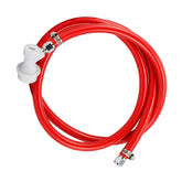 Ferroday ball lock gas line assembly with red 5ft tubing for reliable home brewing.