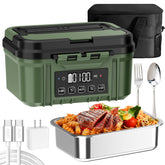 FERVINOW cordless lunch box with digital display lets you monitor battery life on the go.