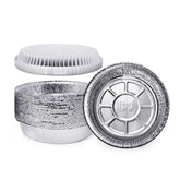Fig & Leaf 7-inch round foil pans with lids for versatile roasting.