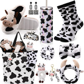 FillTouch cow gifts tote bag with cow print accessories, ideal for gifting.